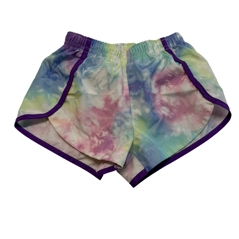 Nike Dri-FIT Running Shorts Kids 4T Multicolor Tie-Dye Excellent Athletic Trim